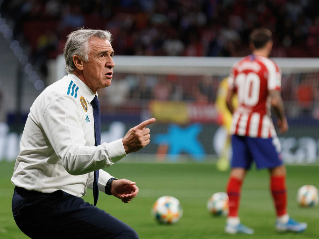 安切洛蒂:半场失球权高达27次!对阵马竞毫无胜算